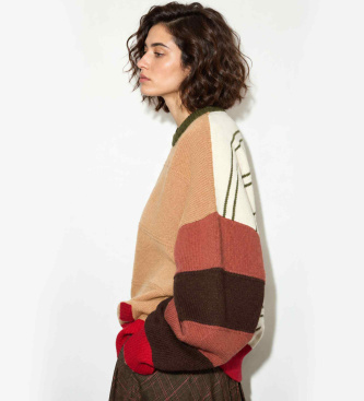 MAX&CO Pull surdimensionné en pure laine camel