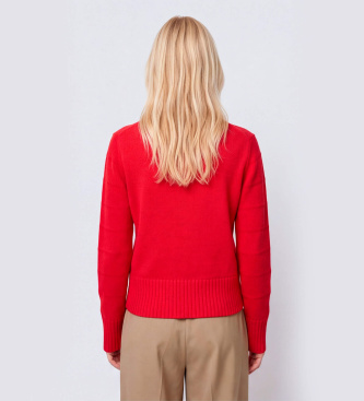 MAX&CO Mcocapo red textured wool sweater