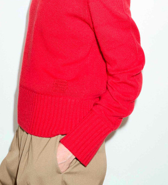 MAX&CO Mcocapo red textured wool sweater