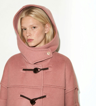 MAX&CO Trenca en mezcla de lana Mcorapido rosa