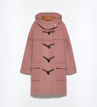 MAX&CO Trenca en mezcla de lana Mcorapido rosa
