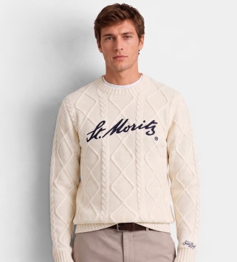 MC2 Saint Barth Jersey de punto trenzado St. Moritz beige