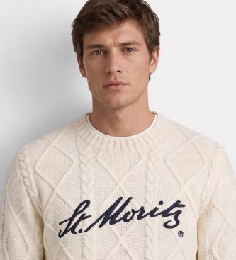 MC2 Saint Barth Jersey de punto trenzado St. Moritz beige