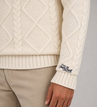 MC2 Saint Barth Jersey de punto trenzado St. Moritz beige