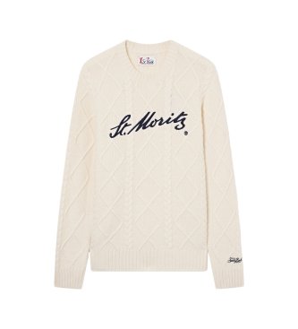 MC2 Saint Barth Jersey de punto trenzado St. Moritz beige