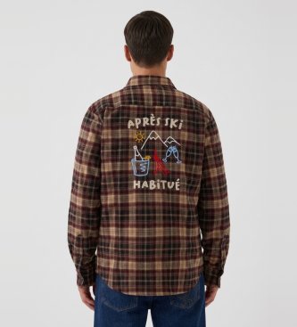 MC2 Saint Barth Camicia di flanella Seefeld marrone