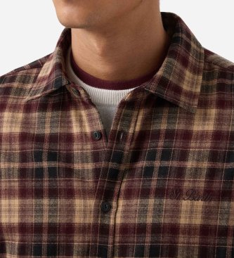 MC2 Saint Barth Camicia di flanella Seefeld marrone
