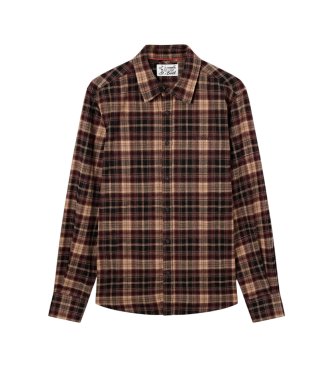 MC2 Saint Barth Camicia di flanella Seefeld marrone