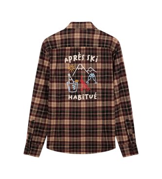 MC2 Saint Barth Camicia di flanella Seefeld marrone