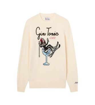 MC2 Saint Barth Maglione in maglia con girocollo beige