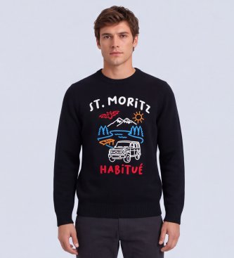 MC2 Saint Barth Maglione Heron nero