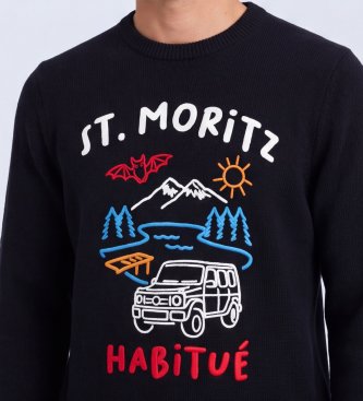 MC2 Saint Barth Maglione Heron nero