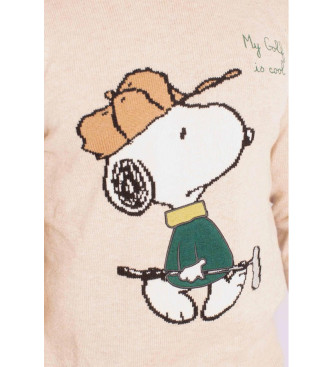 MC2 Saint Barth Golf is cool Snoopy beige trui
