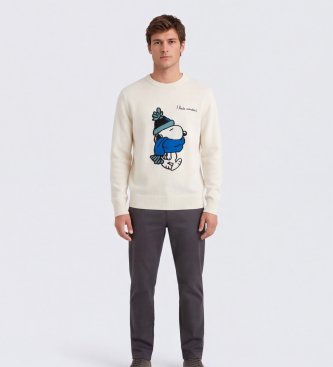 MC2 Saint Barth Maglione Heron Snoopy beige