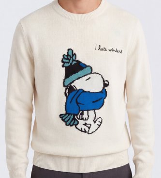 MC2 Saint Barth Maglione Heron Snoopy beige