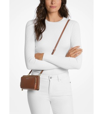 Michael Kors Borsa a tracolla grande marrone Jet Set