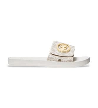 Michael Kors Tongs de charme blanches