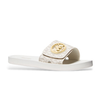 Michael Kors Tongs de charme blanches