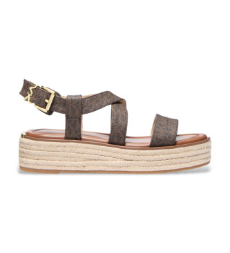 Michael Kors Braune Lynn-Sandalen