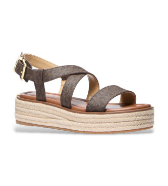 Michael Kors Braune Lynn-Sandalen