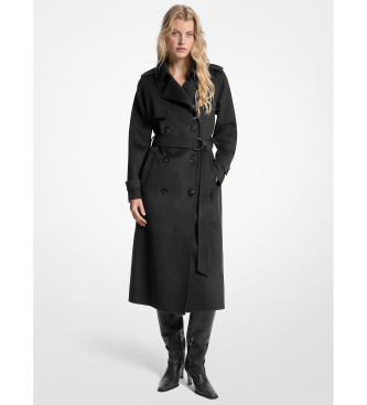 Michael Kors Mantel aus einer Wollmischung mit schwarzem Grtel
