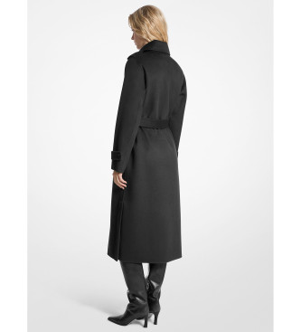 Michael Kors Mantel aus einer Wollmischung mit schwarzem Grtel