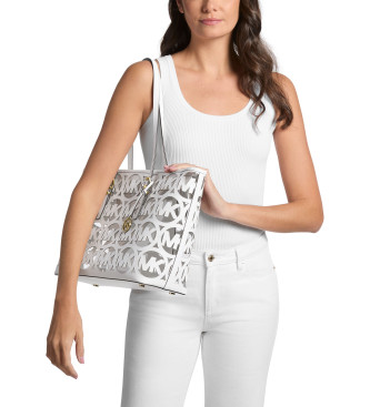Michael Kors Trama Handbag white