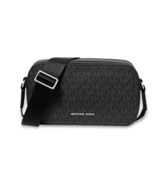 Michael Kors Bolsa de ombro Hudson com logtipo preto