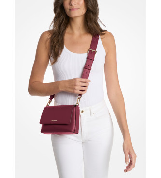 Michael Kors Nessa, pequena mala de ombro em pele castanha