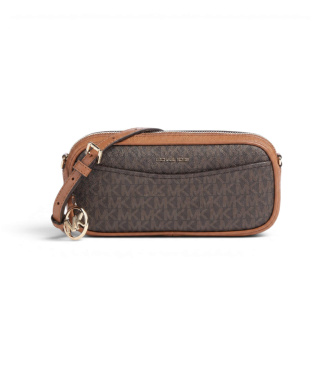 Michael Kors Lille brun konvertibel crossbody-taske