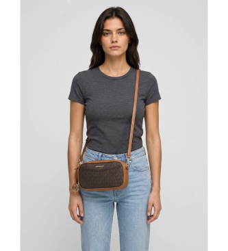 Michael Kors Lille brun konvertibel crossbody-taske