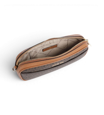 Michael Kors Lille brun konvertibel crossbody-taske