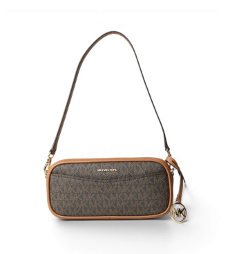 Michael Kors Lille brun konvertibel crossbody-taske