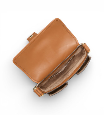 Michael Kors Bolso de hombro Colby mediano con logotipo beige