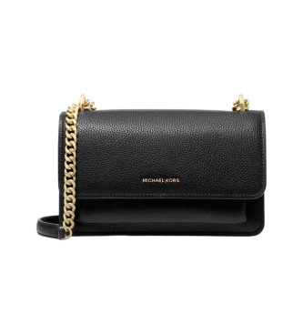 Michael Kors Bolso de hombro de piel logo negro