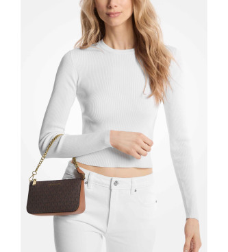 Michael Kors Saco de ombro Jet Set castanho