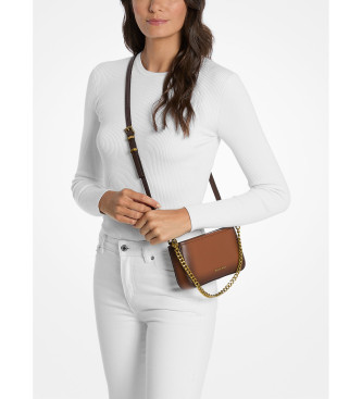 Michael Kors Torba iz rjavega usnja Pouchette Bryant