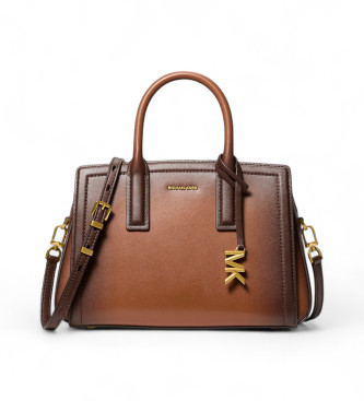 Michael Kors Brun skoletaske i lder