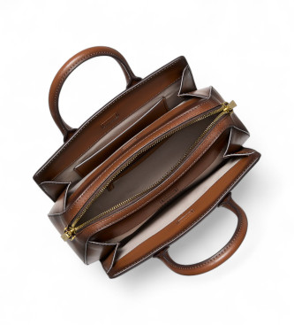 Michael Kors Brun skoletaske i lder