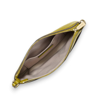 Michael Kors Bolso de pulsera Jet Set mediano de piel granulada amarillo