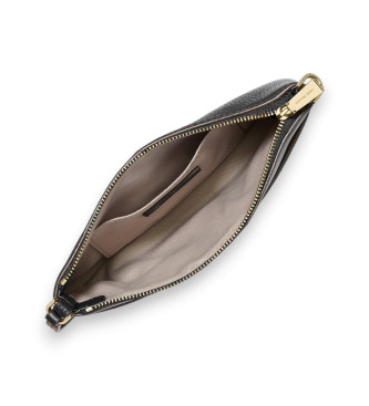 Michael Kors Bolso de pulsera Jet Set mediano de piel granulada negro