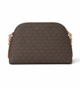 Michael Kors Freddie small brown crossbody bag with chain