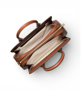 Michael Kors Laila kleine bruine satcheltas