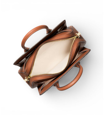 Michael Kors Laila kleine bruine satcheltas