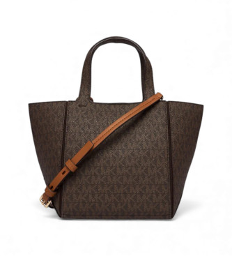 Michael Kors Borsa shopper con monogramma marrone