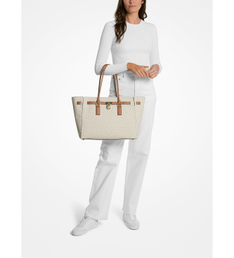Michael Kors Hamilton Moderne tote bag large with beige logo