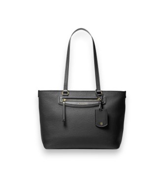 Michael Kors Bolsa tote Jet Set Travel média de couro granulado preto