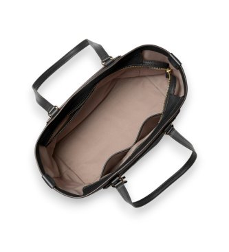 Michael Kors Bolsa tote Jet Set Travel média de couro granulado preto