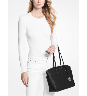 Michael Kors Borsa tote media Marilyn in pelle Saffiano nera