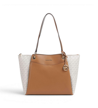 Michael Kors Bolso Tote May grande beige, marrón